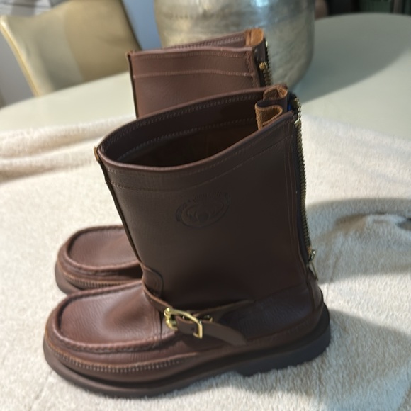 Brown Leather Men's Boots Russell Moccasin Co - Picture 2 of 10